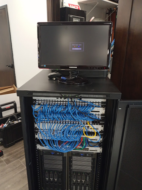 Structured cabling and network rack installation completed by Broad Network